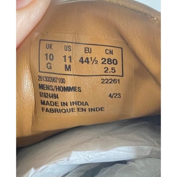 Clarks Tilden Cap Leather Oxford Dress Shoes Mens Size 11M Dark Tan Dress Shoe C - Picture 7 of 14